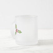 Holly Berries kerstmok Matglas Koffiemok (Voorkant links)
