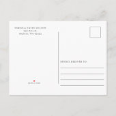 Holly Berries Kerstwinter Save the Date Aankondigingskaart (Achterkant)