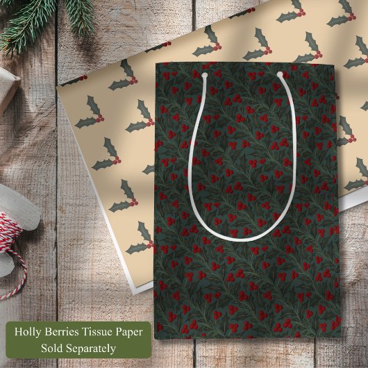 Holly Berries Medium Cadeauzakje