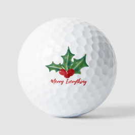 Holly berries Merry Everything Holiday Golfballen