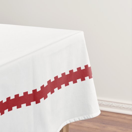 Holly Berries Monogram Holiday Tablecloth Tafelkleed (Voorbeeld)