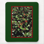Holly & Berries Mousepad Muismat (Voorkant)