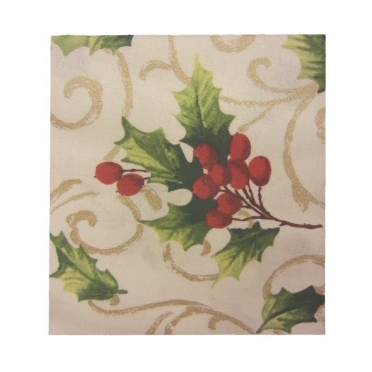 Holly Berries Notitieblok (Voorkant)