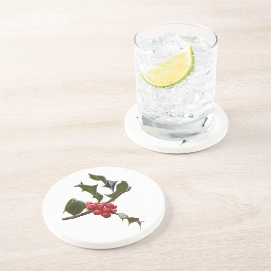 Holly Berries Onderzetter (Zijkant)