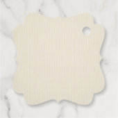 Holly Berries op Ivory Kerstfeestdag Fancy Bedankjes Labels (Achterkant)