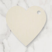 Holly Berries op Ivory Kerstfeestdag hart Bedankjes Labels (Achterkant)