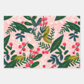 Holly Berries Patroon Inpakpapier Vel (Voorkant 3)