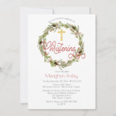 Holly | Berries Pine Wreath kerstkerstkerstkerstke Kaart (Voorkant)