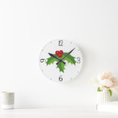 Holly Berries Ronde Klok (Huis)