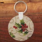 Holly Berries Sleutelhanger (Voorkant)