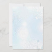 Holly Berries Sneeuwachtige Kerstmis Winter Bruilo Kaart (Achterkant)