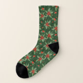 Holly Berries - Sokken voor kerstdesign (Links - buitenkant)