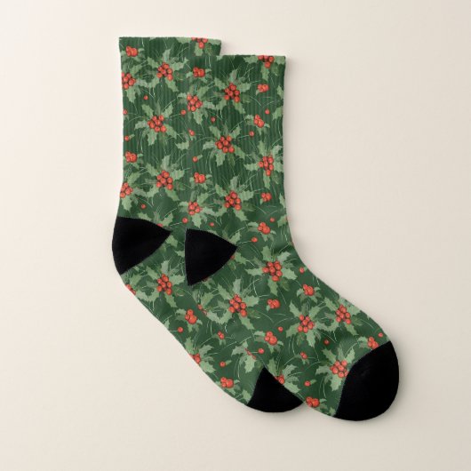Holly Berries - Sokken voor kerstdesign (Paar)