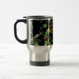 Holly & Berries Travel Mug Reisbeker