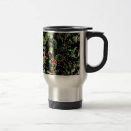 Holly & Berries Travel Mug Reisbeker