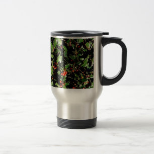 Holly & Berries Travel Mug Reisbeker