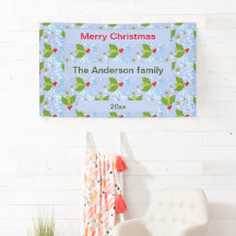 Holly berries verlaat patroon Merry kerst