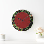 Holly & Berries Wall Clock Grote Klok (Huis)