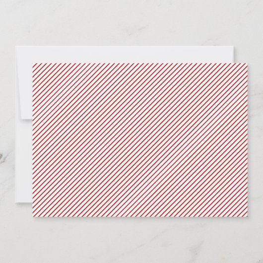 Holly Berries Wreath Save the Date (Achterkant)