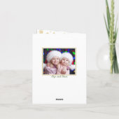 Holly Berry 2 PHOTO kerstgroet Holder Feestdagen Kaart (Achterkant)