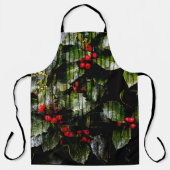 Holly Berry All over print Apron Schort (Voorkant)