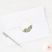 Holly Berry Blank Zelfgemaakte Jar Canning Ronde Sticker (Envelop)
