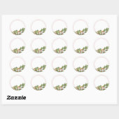 Holly Berry Blank Zelfgemaakte Jar Canning Ronde Sticker (Vel)