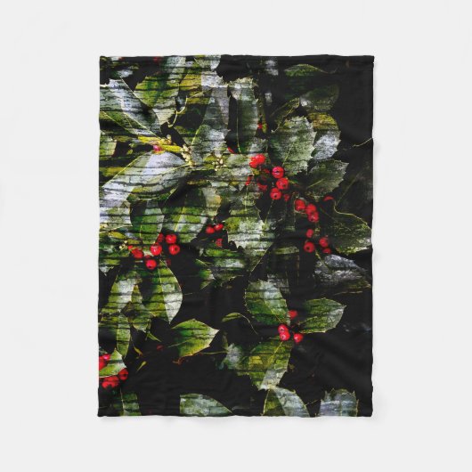 Holly Berry Blanket Fleece Deken (Voorkant)