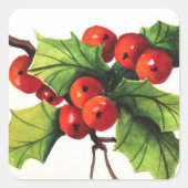 Holly Berry Branch Sticker (Voorkant)