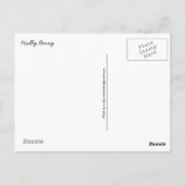 Holly Berry Briefkaart (Achterkant)