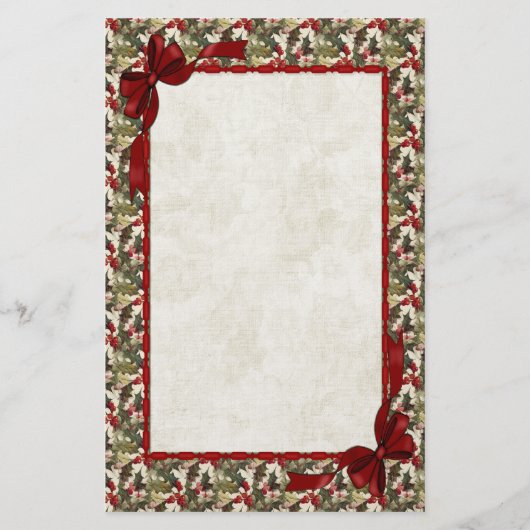 Holly Berry Briefpapier (Voorkant)