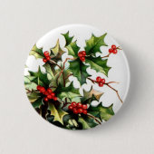 Holly Berry Button (Voorkant)