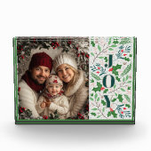 Holly Berry Christmas Photo Block Fotoblokken (Voorkant)