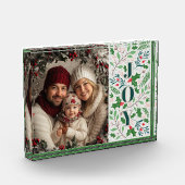 Holly Berry Christmas Photo Block Fotoblokken (Links)
