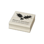 Holly Berry Custom Kerst Rubber Art Stamp Rubberstempel (Stempel)