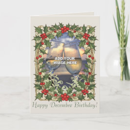  Holly Berry Decorative Christmas Border Kaart