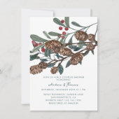 Holly Berry | Denneappel | Rustieke Koppel Bruilo Kaart (Voorkant)