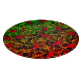 Holly berry en bladeren die de winter doorkruisen snijplank (Hoek)