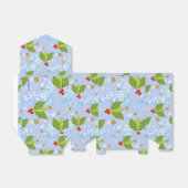Holly berry en design van het patroon van het blad bedankdoosjes (Uitgevouwen)