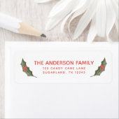 Holly Berry en Garland kerstretour adres Etiket (Insitu)