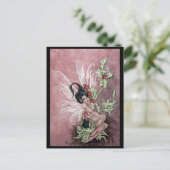 Holly Berry Faery Briefkaart (Staand voorkant)