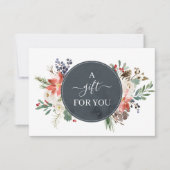 Holly Berry & Floral Blossom Gift Certificate (Voorkant)