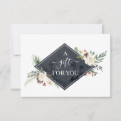Holly Berry & Floral Blossom Gift Certificate (Voorkant)