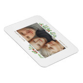 Holly Berry Gold Botanical Photo Holiday Magneet (Rechterzijde)