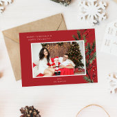 Holly Berry H Foto Holiday of Kerstmis - Rood