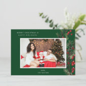 Holly Berry H Foto Vakantie of Kerstmis - Groen (Staand voorkant)