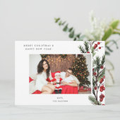 Holly Berry H Photo Holiday of Kerstmis (Staand voorkant)