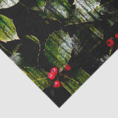 Holly Berry horizontaal tissuepapier (Detail)