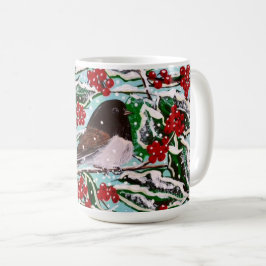 Holly Berry Junco Cup Koffiemok
