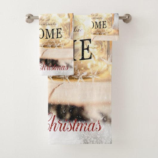 Holly Berry, Kandle, Kerstmis Bad Handdoek (Insitu)